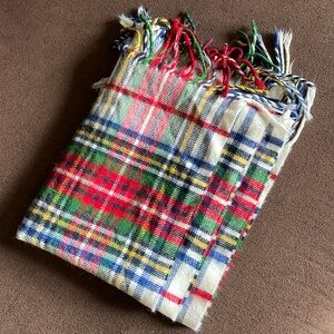 Vintage Abercrombie & Fitch plaid scarf